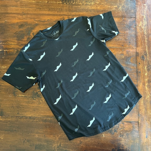 NWOT d.RT Black Royal Crown Graphic Short Sleeve Tee T-Shirt XXS - Picture 2 of 5